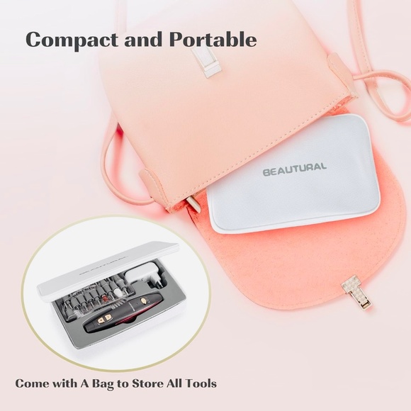 BEAUTURAL Professional Maincure / Pedicure Electric Nail Drill Set - NEW IN BOX - Picture 9 of 14